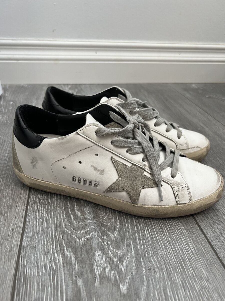 Size 37 (7.5) - Golden Goose Super Star With Black Heel Tab Size 37 (7.5) - Golden Goose Super Star With Black Heel Tab