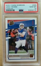 Jake Fromm 2020 Panini Donruss #305 Canvas Rookie SP PSA 10 Gem Mint Rc GIANTS
