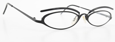 THEO BELGIUM Brille Lancaster 5 Fancy Design Metal Acetate Frame Eyelashes Oval
