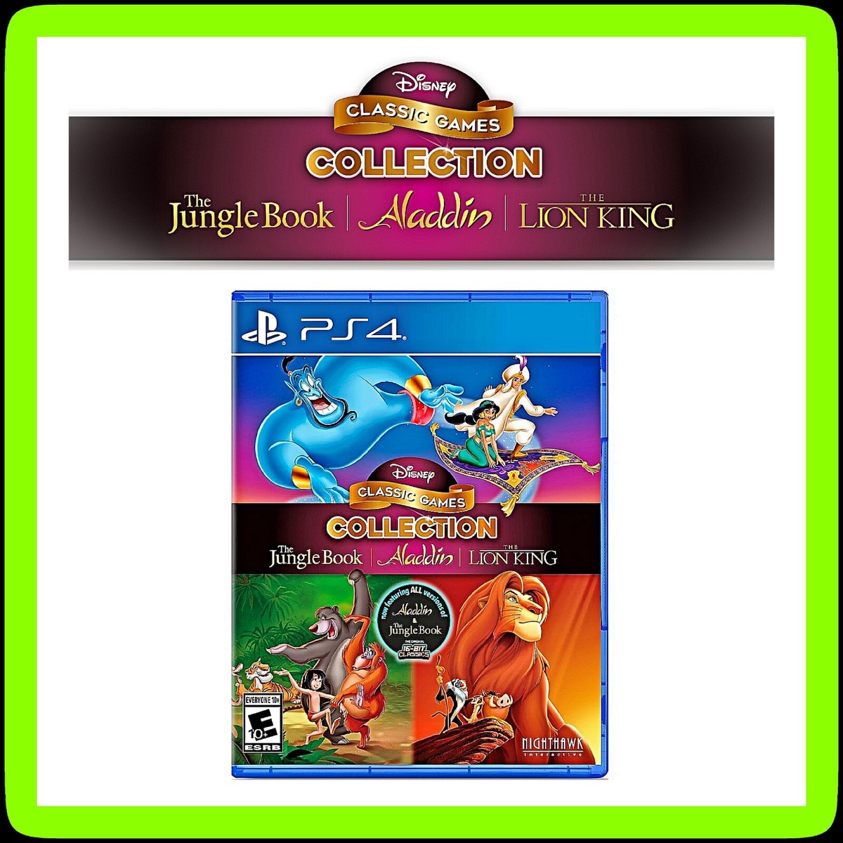 ✨ DISNEY Classic Games Collection PS4 🕌 Aladdin 🦁 Lion King