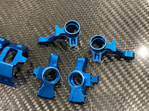 Aluminum Front & Rear Knuckle C-Hub for Traxxas 4-Tec 2.0 1/10 VXL Blue - Picture 2 of 3