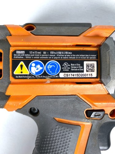 Ridgid  1/2 inch Gen 5X 18V Lithium Ion Cordless Brushless Drill R86009 - Picture 8 of 12