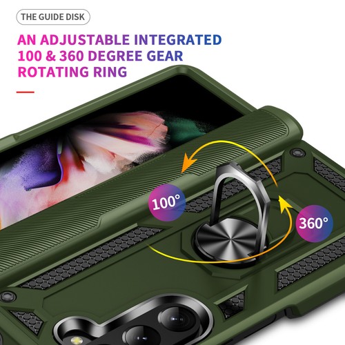 Für Samsung Galaxy Z Fold5 Fold4 Fold3 Stoßfest Gummi Ring Ständer Hülle Cover - Bild 15 von 92