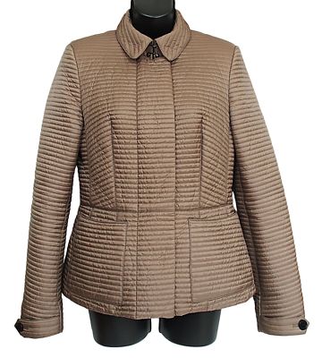 quilted peplum jacket