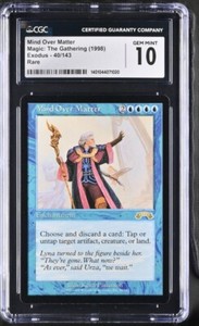 マジック：ザ・ギャザリング Mind Over Matter エクソダス Mind Over Matter regular from Exodus (EXO) MTG Proxy - magic-cardplus