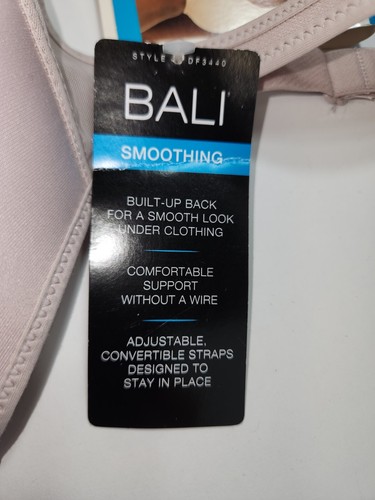 Sujetador Bali DF3440 One Smooth U Ultraligero Espaciador Sin Alambres Glo Talla 34DD NUEVO *C3 - Imagen 4 de 6
