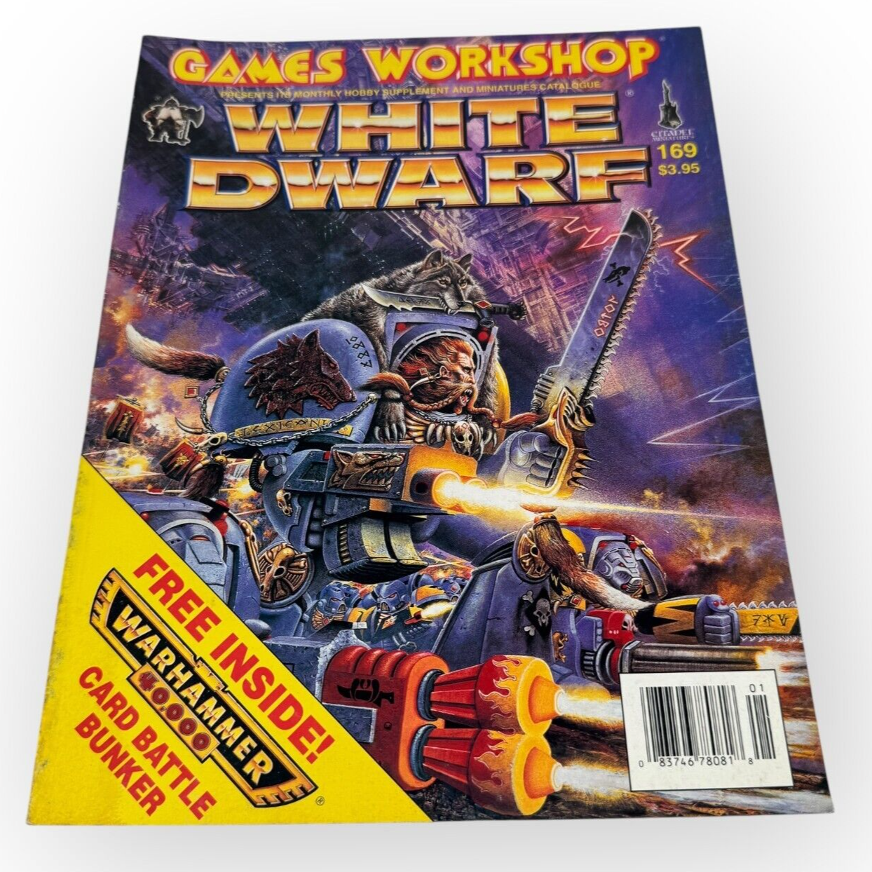 White Dwarf Issue 169 with Free Warhammer Card Battle Bunker