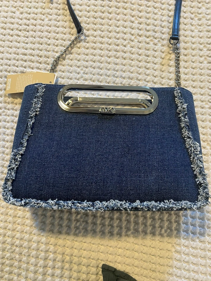 Nuevo bolso de mano convertible Michael Kors Chelsea Denim LG - Foto 4 de 4