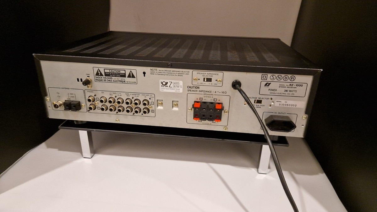Récepteur Stéréo Sansui RZ-1000 Vintage 1988, Testé, Sans Télécommande, Japon