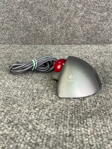 Logitech Marble Mouse T-BB18 USB Wired Trackman Wheel Optical 🖱️⚙️ Gray - Picture 11 of 13