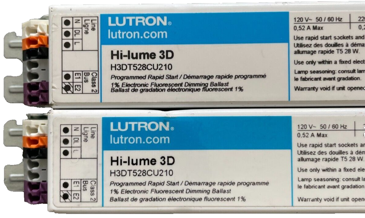 Lutron H3DT528CU210 Electronic Dimming Ballast Fluorescent 28W for sale