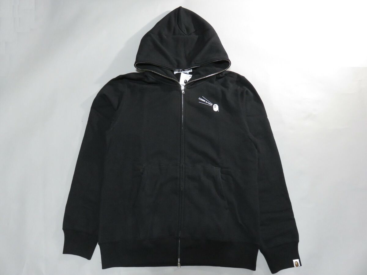 25613 comme des garcons osaka x bape full zip hoody black L 25613 comme des garcons osaka x bape full zip hoody black L