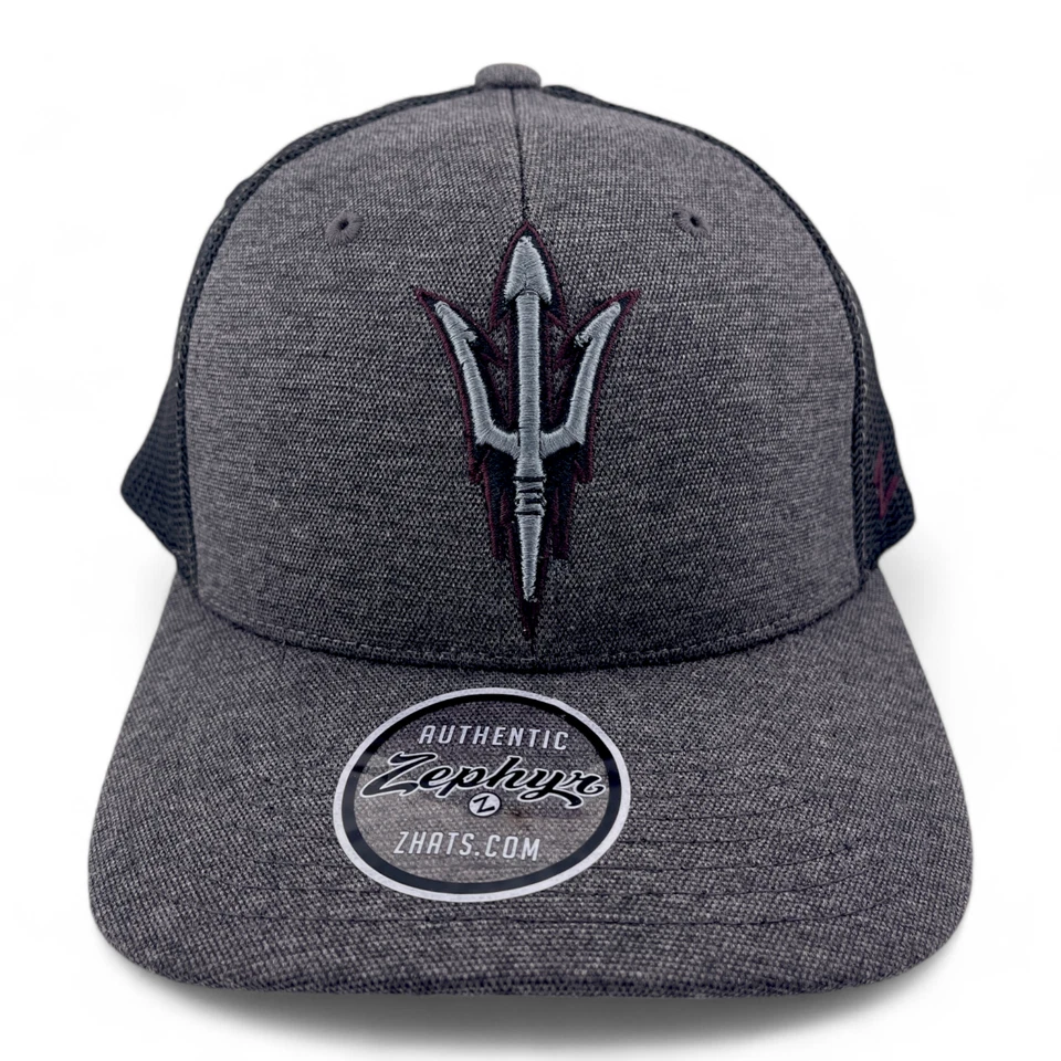 Zephyr Arizona State University Sun Devils NCAA Adjustable Mesh Back Trucker Hat - Image 2 of 4