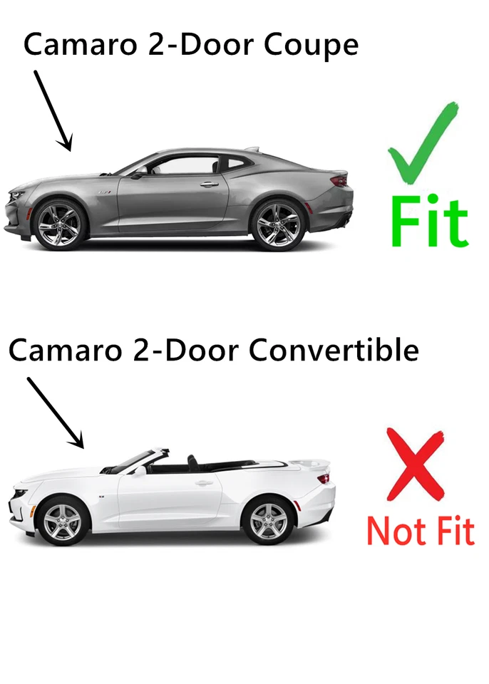 Fits 2016-2024 Chevrolet Camaro 2 Dr Coupe Back Window Back Glass Heated Foto 4 de 4