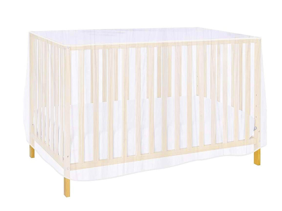 Zanzariera Universale Per Culla Lettino Neonato Misura 70X140X70cm Bianco AB5711