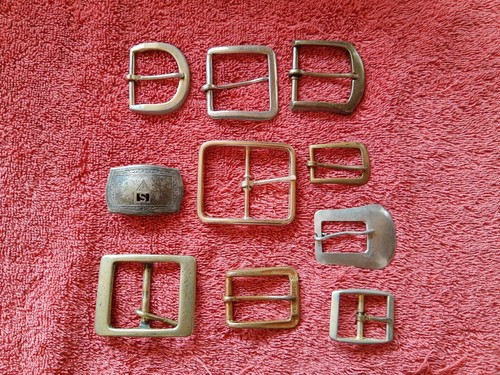 Konvolut 10 Vintage Gürtelschnallen Sammlerstück Metallschnalle - Bild 1 von 14