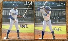 LOT OF 2- Adam Brett Walker II SIGNED 8x10 Chattanooga Lookouts photos -Twins