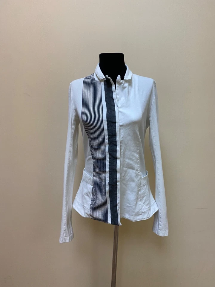 Rundholz Black Label Striped Linen White Jacket Size S-M - Image 2 of 4