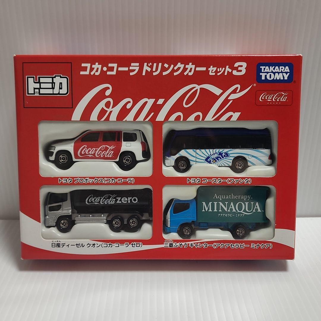 Tomica Coca-Cola drink car set 4 cars Mini Vintage 2009