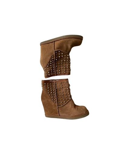 Zigi Girl Ankle Boots Suede Leather Woman’s 8.5 Brown - Picture 10 of 11
