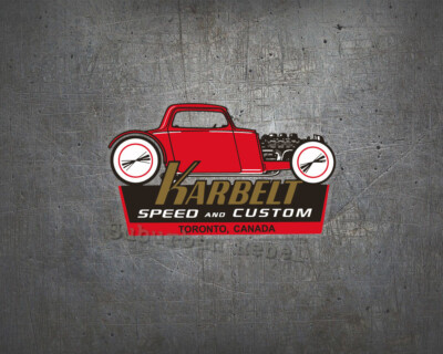 Karbelt Aufkleber - Oldschool Aircooled Drag Racing Hot Rod MOPAR V8 Rat Sticker
