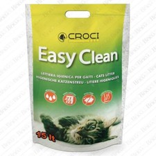 Lettiera igienica Easy Clean Sabbia assorbente Silicio biodegradabile gatti 15Lt