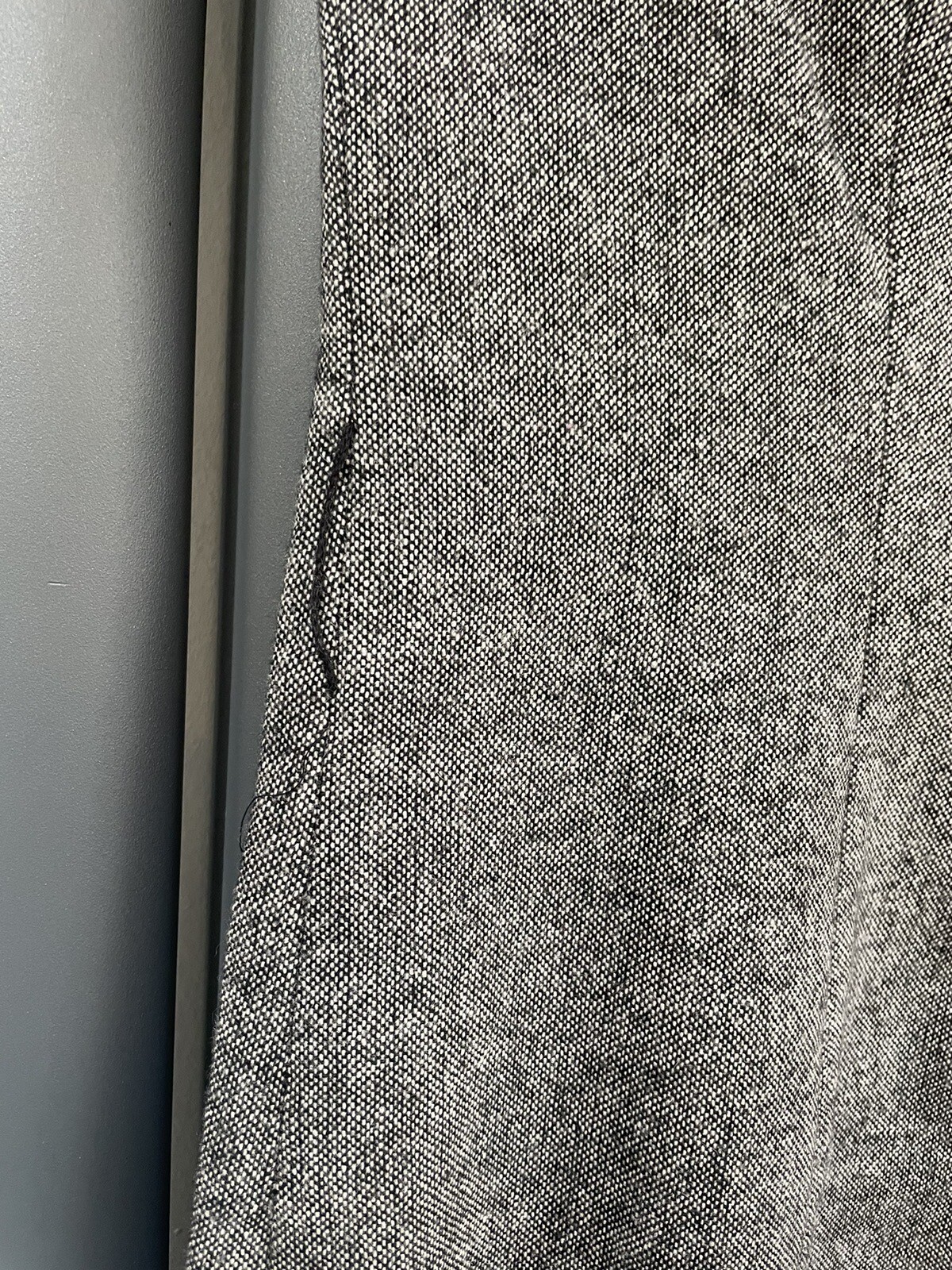 Zara basic grey wool blend beautiful shift dress … - image 5