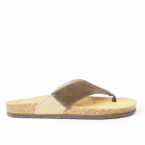 PLAKTON MAN SUEDE FLIP FLOPS WITH MEMORY FOOTBED - Picture 2 of 4