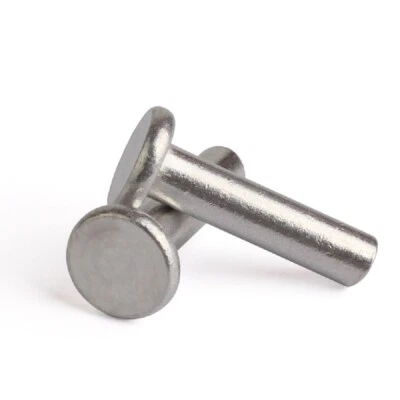 Aluminium Flat Head Solid Rivets - 3mm 4mm 5mm 6mm x(5mm to 30mm) - Image 1 of 4