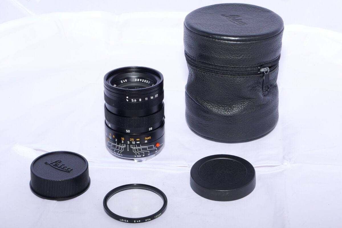 Leica Tri-Elmar-M 28-35-50mm f/4 ASPH Lens. E49. V2. Black Leica Tri-Elmar-M 28-35-50mm f/4 ASPH Lens. E49. V2. Black