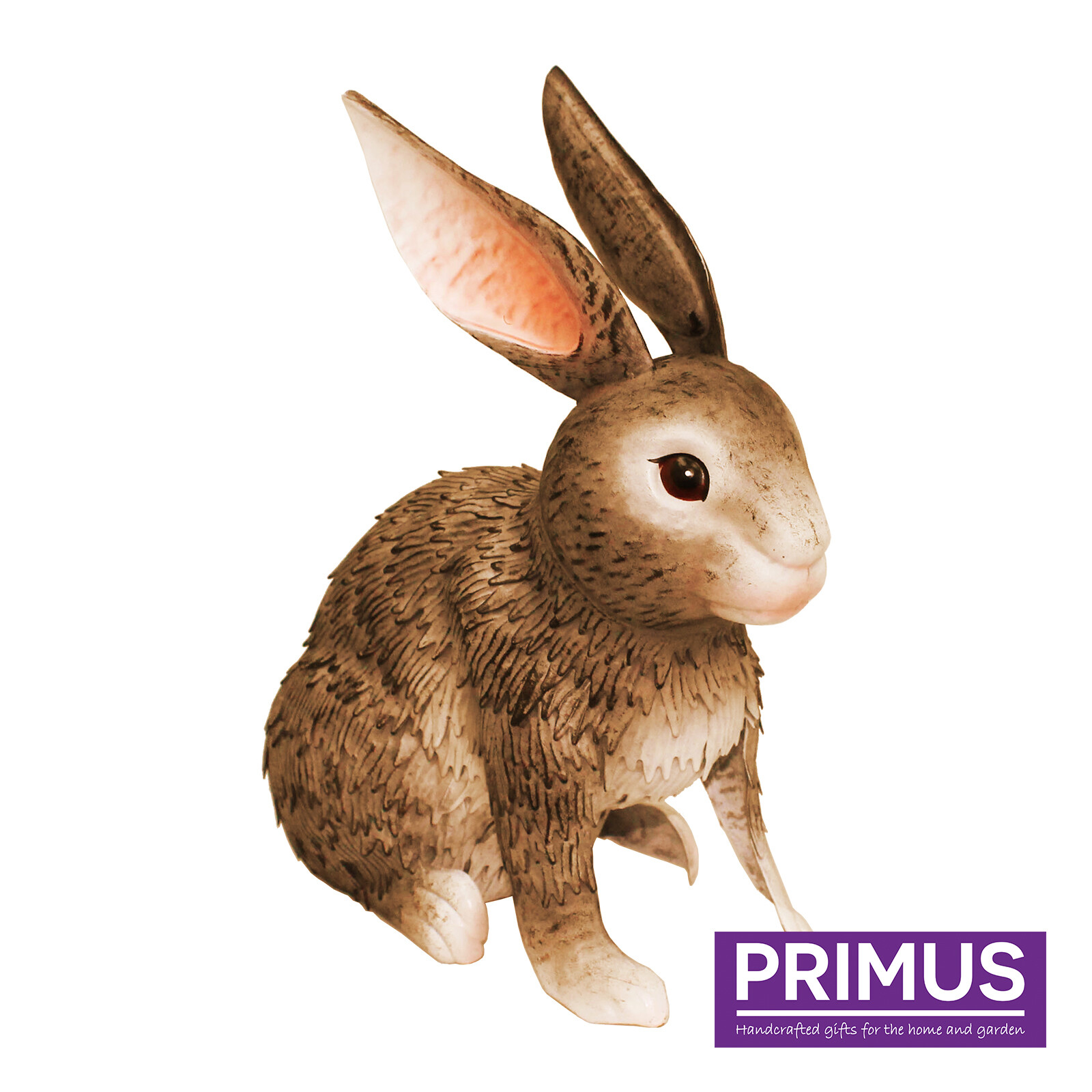 Primus Lifelike Metal Mommy Adult Rabbit Outdoor Garden Patio Ornament