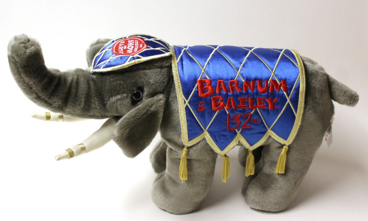 Ringling Brothers Barnum Bailey 132nd Circus Elephant Plush 16 Inch