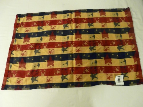 Mixed Lot 4 Placemats 3 Napkins Towel Sonoma Lifestyle Stars Red Blue Tan Plaid - Picture 12 of 15