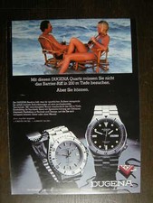 Dugena Quartz Nautica • Orig. Werbung 1980 Reklame Advertising Publicité