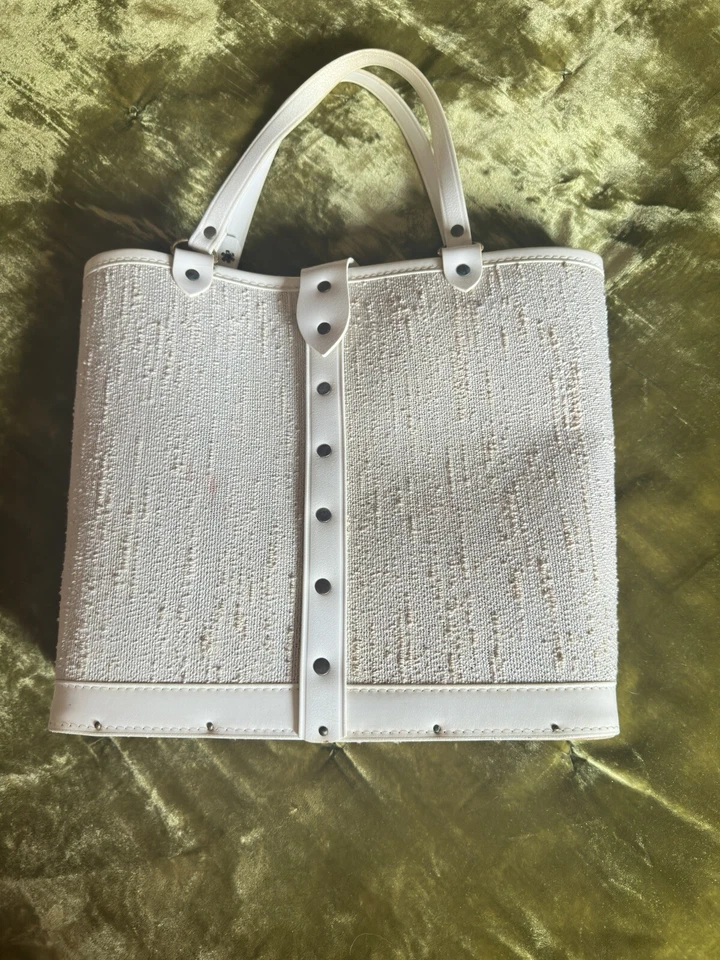 1960s Vintage Edith Collins/Jewel Tone Canvas Handbag - Image 3 of 4