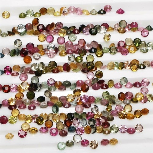 Natürlicher Turmalin rund facettierter Schliff lose kalibriert Edelstein fertig für Schmuck - Bild 4 von 18