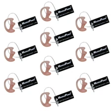 10x Refuelergy RIGHT Medium  Earmold Earbud for Kenwood Motorola Two-Way Radios