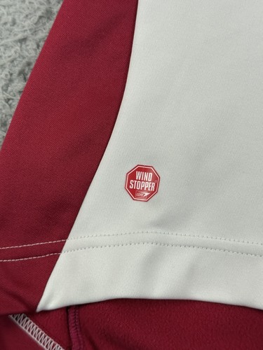 Castelli Jacket Womens S White Red Rosso Corsa Gore Windstopper Full Zip Cycling - Picture 6 of 18