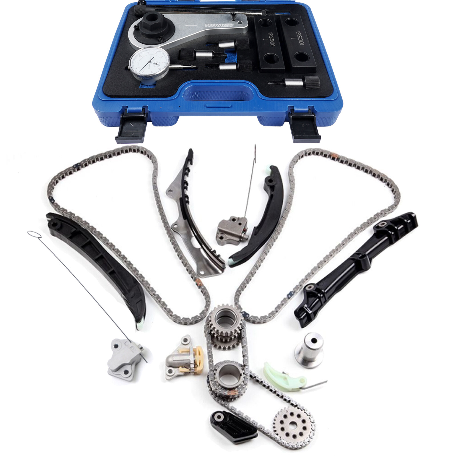 Timing Chain & Tool Kit For Maserati Quattroporte Ghibli S 3.0L 900028263 M156