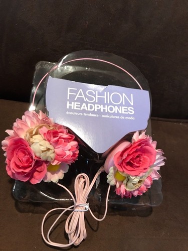 FASHION HEADPHONES STEREO SOUND FLORAL SYLISH TRENDY LIGHTWEIGHT SUPER CUTE!!! - Picture 2 of 5
