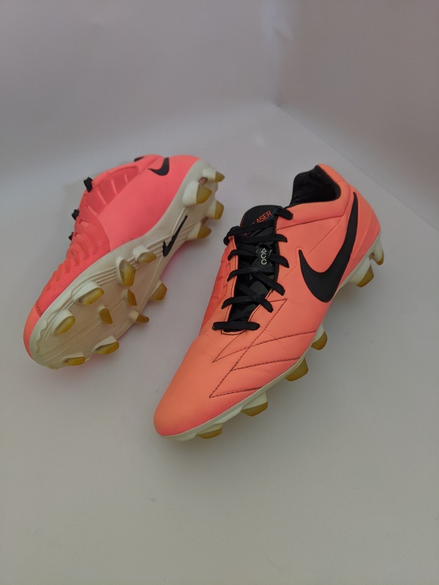 Nike Total90 Laser IV 4 FG US 8 Orange Rare Soccer Cleats Torres