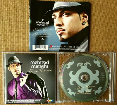 Mehrzad Marashi: Don't Believe · Single CD 2 Tracks · 2010 · mit Fanposter