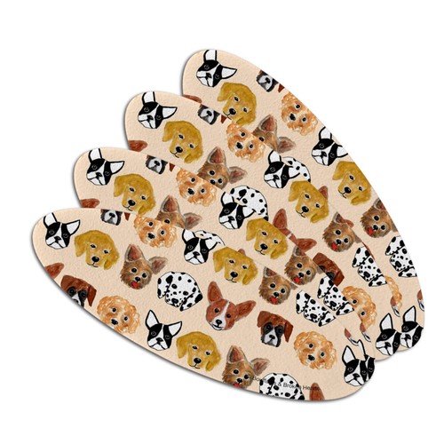 Lote de 4 tablas de esmeril lima de uñas ovaladas caniche francés dálmata para perros - Imagen 1 de 4