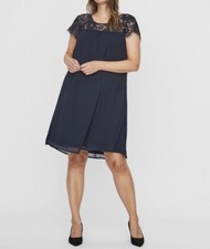 lace trim mini dress