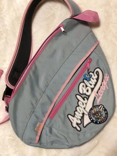 Angel Blue Nakamura-Kun One-Shoulder Bag Japan Vintage 2000s Charm Attached