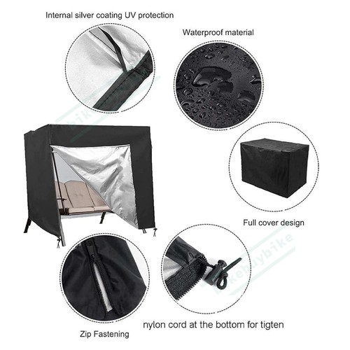 Heavy Duty Waterproof UV Cover for 3 Seater Swinging Garden Hammock Swing Patio - Picture 16 of 16