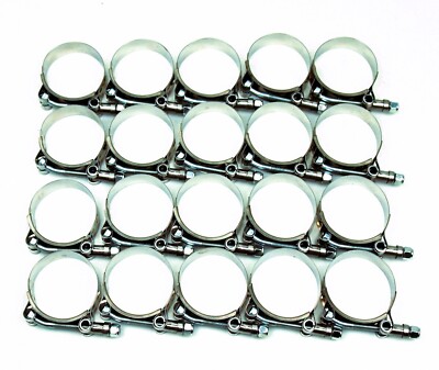 T-Bolt Hose Clamp Stainless Steel Intake Silicon 1.5'' 1.75'' 2'' 2.25'' 2.5'' 2.75''