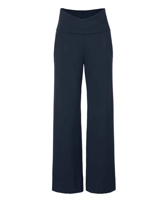 cabi Coco Trouser Women Size 12 Blue Wide Leg Ponte NWT Was $129 Free Shipping