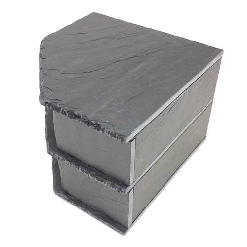 Double Corner SLATE Cave Stone Rock for Pleco AQUARIUM Fish Tank Vivarium - Picture 7 of 8