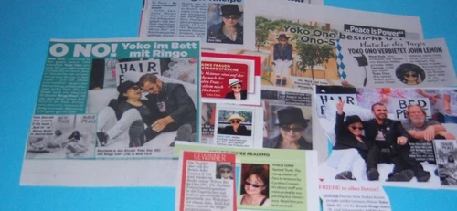 Yoko Ono Sean Lennon 27 CLIPPINGS REPORTS Collection Press
